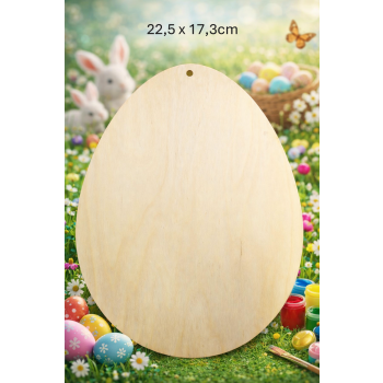 Jajko 2 22,5 z otworem, jajko 22,5cm z otworem, sklejka 3mm